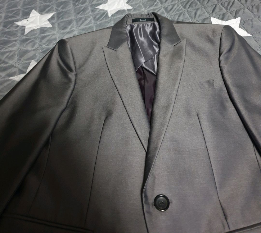 지오송지오 실크혼방 클래식 슬림핏 정장 셋업 (상:M 하:30) 이미지