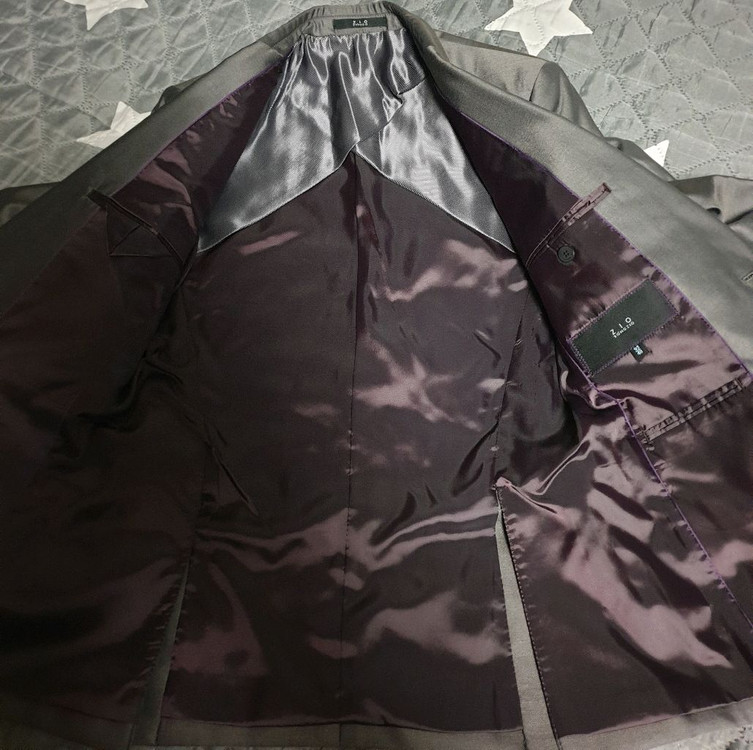 지오송지오 실크혼방 클래식 슬림핏 정장 셋업 (상:M 하:30) 이미지