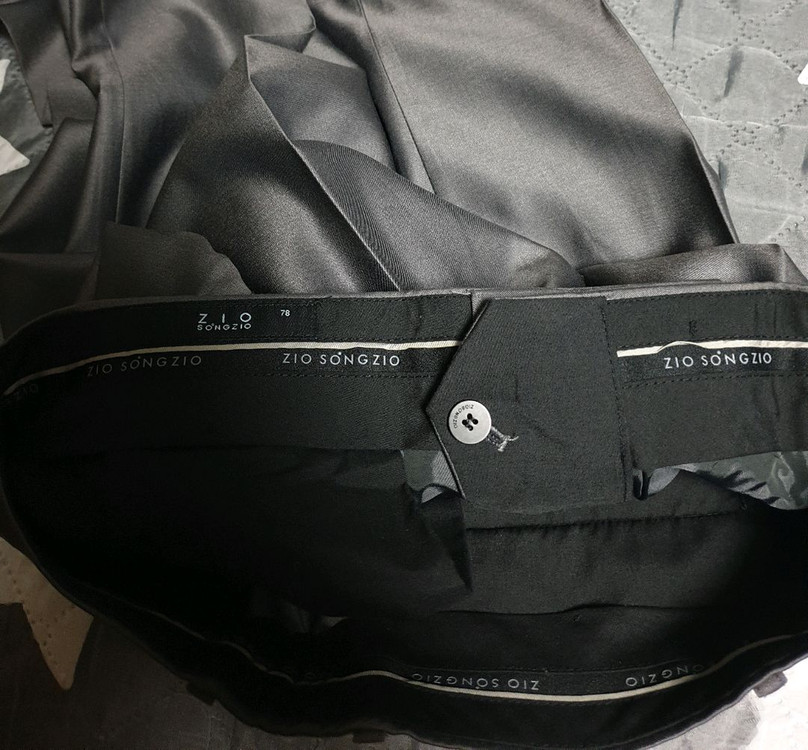 지오송지오 실크혼방 클래식 슬림핏 정장 셋업 (상:M 하:30) 이미지