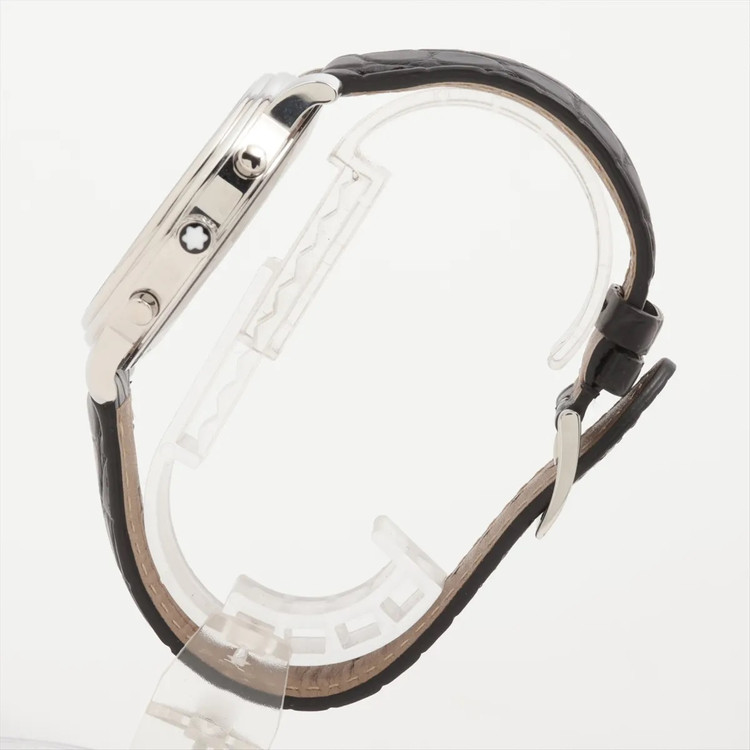 몽블랑 트래디션 크로노그래프 7374 중고명품 손목시계 42mm 남성 악어가죽시계 이미지