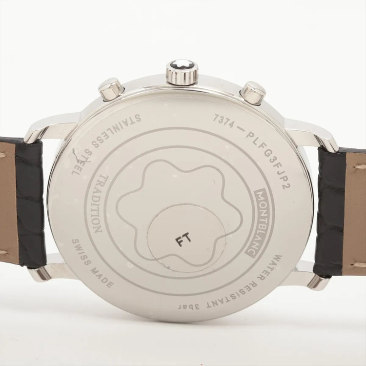 몽블랑 트래디션 크로노그래프 7374 중고명품 손목시계 42mm 남성 악어가죽시계 이미지