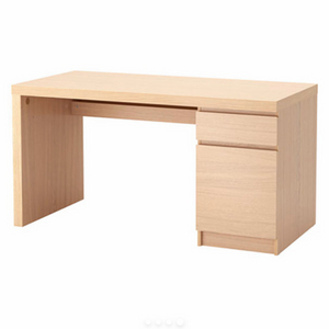 이케아 말름 책상 데스크 우드톤 새것 수준