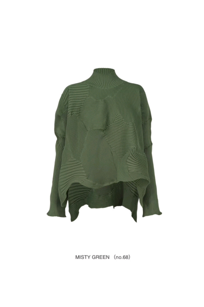 이세이미야케 코네코네 루즈탑 미스티그린,플리츠플리즈 ~--2