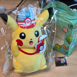 미개봉 잠실 한정 피카츄 봉제인형+cu 포켓몬 키캡