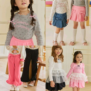 봄가을 XL 130호 아동복 여아 풀루풀루 티셔츠 치마 바지 팬츠 원피스