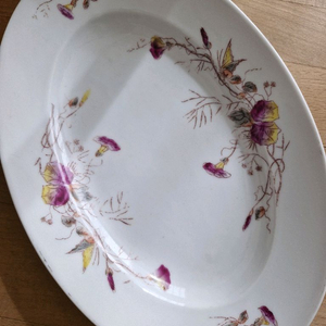 프랑스 빈티지 오벌 접시 이미지