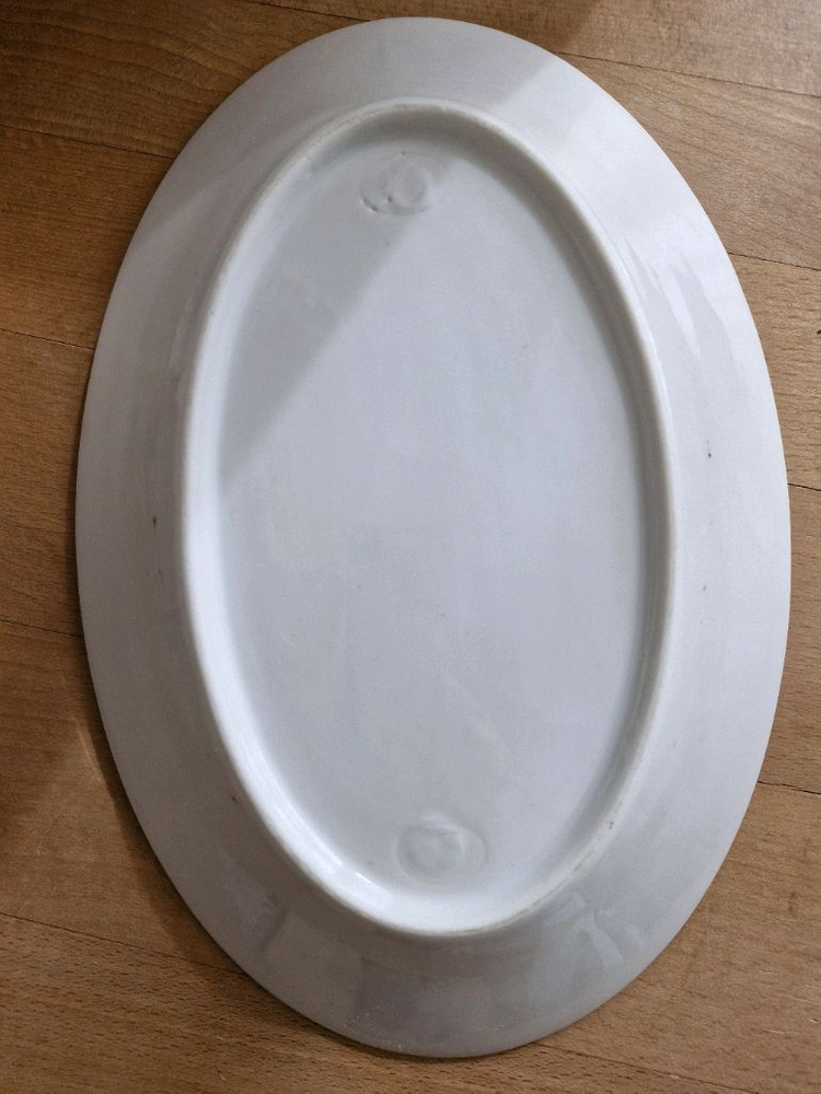 프랑스 빈티지 오벌 접시 이미지