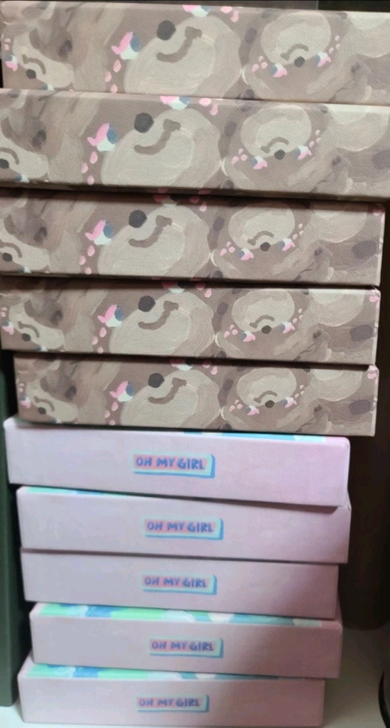 오마이걸 던던댄스 라잇썸 바닐라 여돌 앨범 개봉앨범 이미지