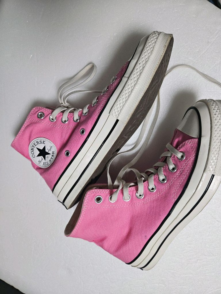 컨버스 새것같음 척테일러 운동화 단화 핑크하이탑--3