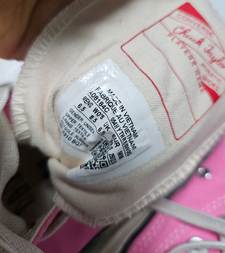 컨버스 새것같음 척테일러 운동화 단화 핑크하이탑--5