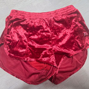 [폴웨어] 미뉴엣 벨벳 트레이닝 팬츠 M 체리레드