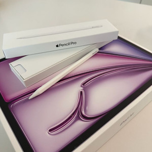 가격 협의 가능 ) 아이패드 에어 13인치 M3 / 128GB Cellular 모델, 애플펜슬 프로 팝니다 이미지
