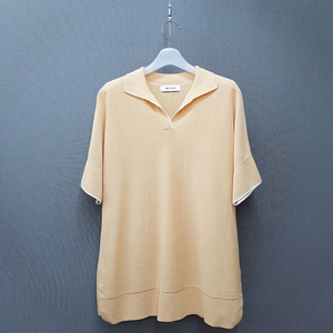 한섬 마인 오픈카라 반팔 니트 F사이즈 이미지