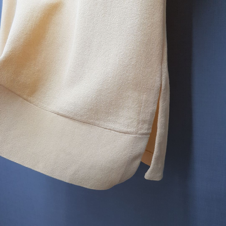 한섬 마인 오픈카라 반팔 니트 F사이즈 이미지