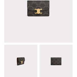 셀린느 트리옹프 캔버스 카드지갑