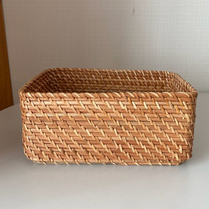 무인양품 라탄 직사각형 바구니 S