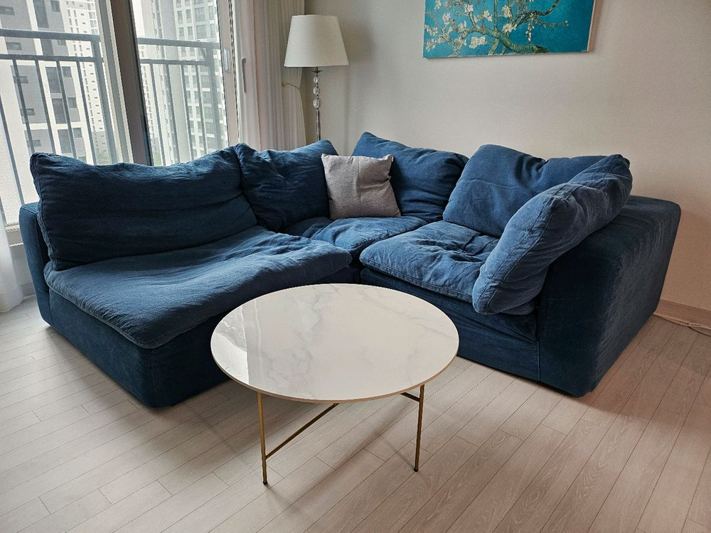 까사알렉시스 노블 소울 소파 암리스 B 네이비 이미지