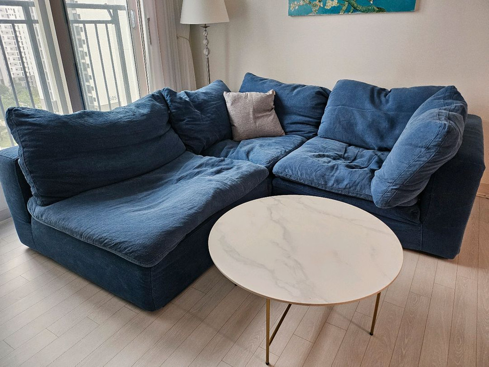 까사알렉시스 노블 소울 소파 암리스 B 네이비 이미지