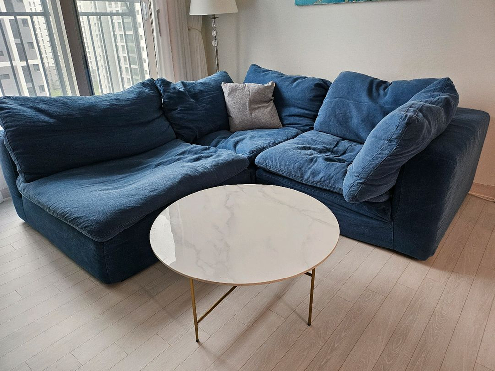 까사알렉시스 노블 소울 소파 암리스 B 네이비 이미지