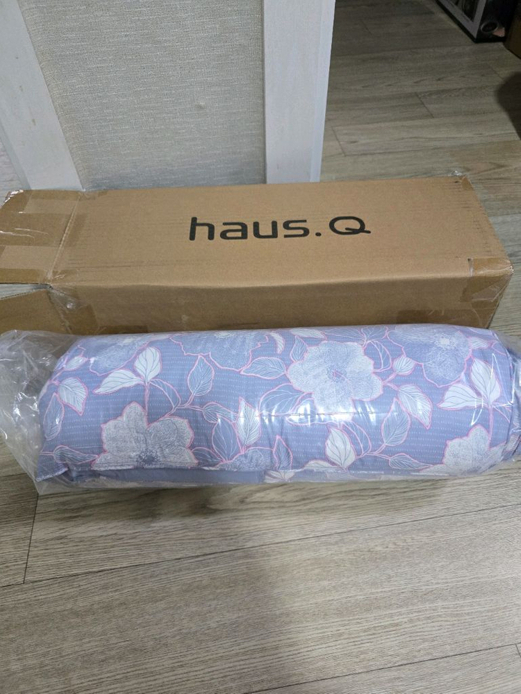 새상품 haus.Q 꽃무늬 차렵이불 더블 충전재 거위털 기털 100%--1