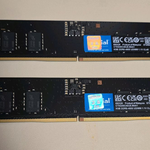 마이크론 크루셜 DDR5 8GB 메모리 2개 세트 이미지