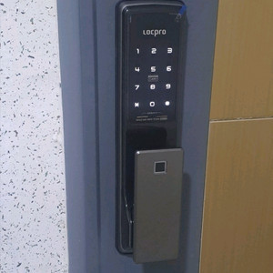 대구(전국택배)도어록 락프로 지문인식 푸시풀도어락 H5000SFH 미사용