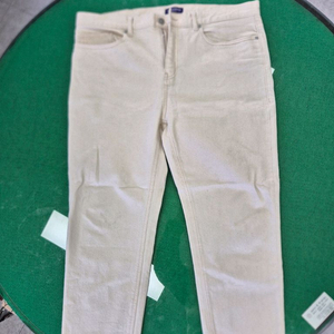 무신사청바지 빅사이즈 크림색 40인치 이미지