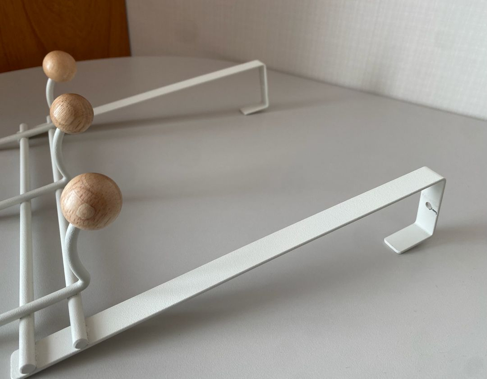 자주(JAJU) 우든볼 도어후크 (6구) 문걸이 행거--2