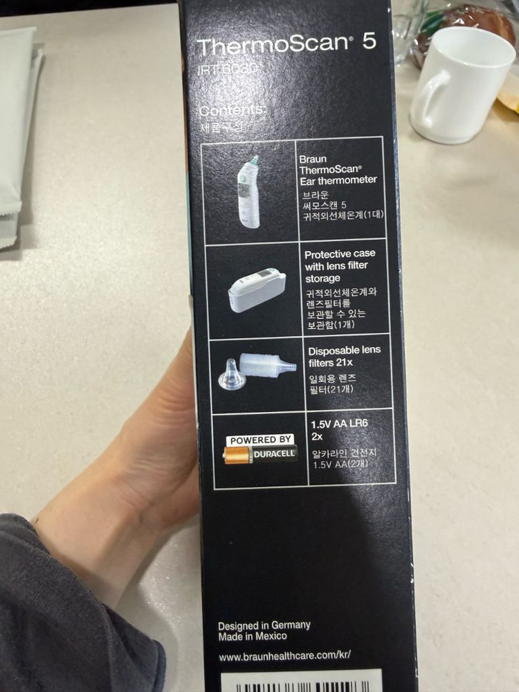 브라운 ThermoScan 5 귀체온계 IRT 6030 미개봉 브라운 체온계--2
