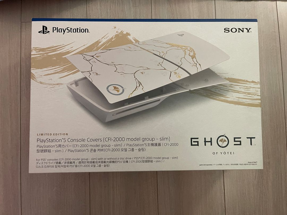 ps5 슬림 커버 고스트 오브 요테이 미개봉--0