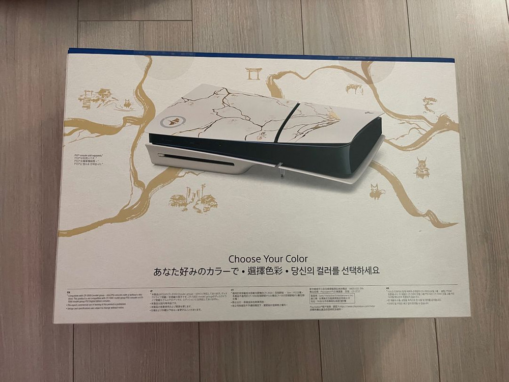 ps5 슬림 커버 고스트 오브 요테이 미개봉--1