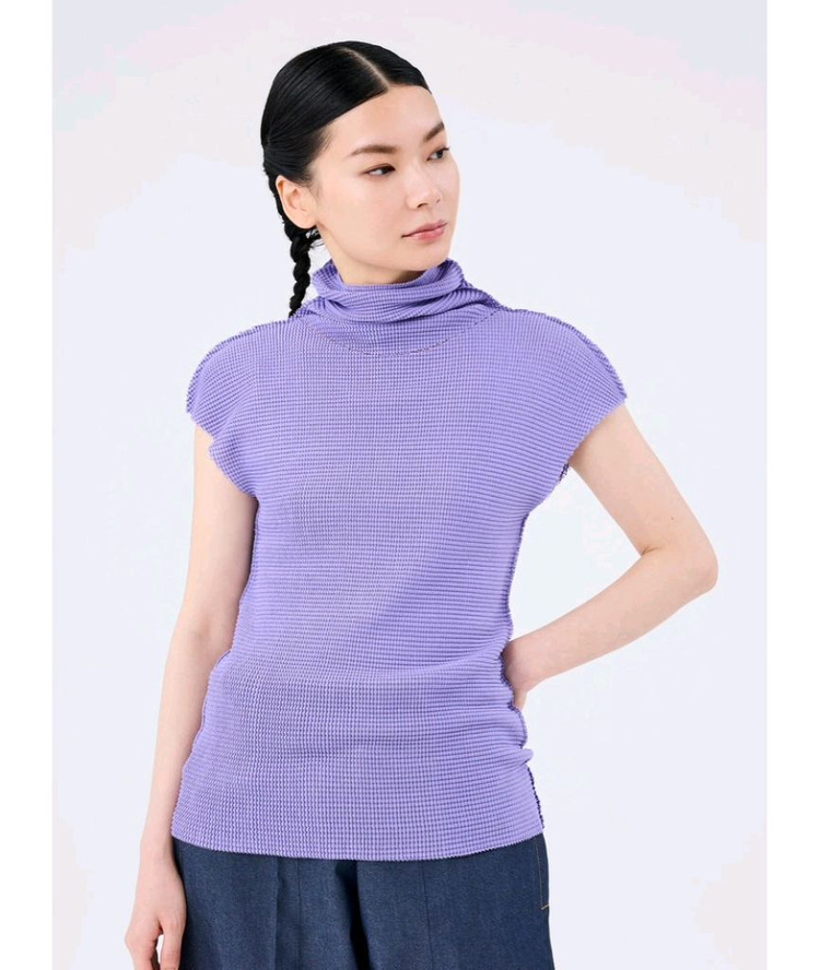 플리츠플리즈 me 이세이미야케 미 스트레치 니트 탑 ~--1