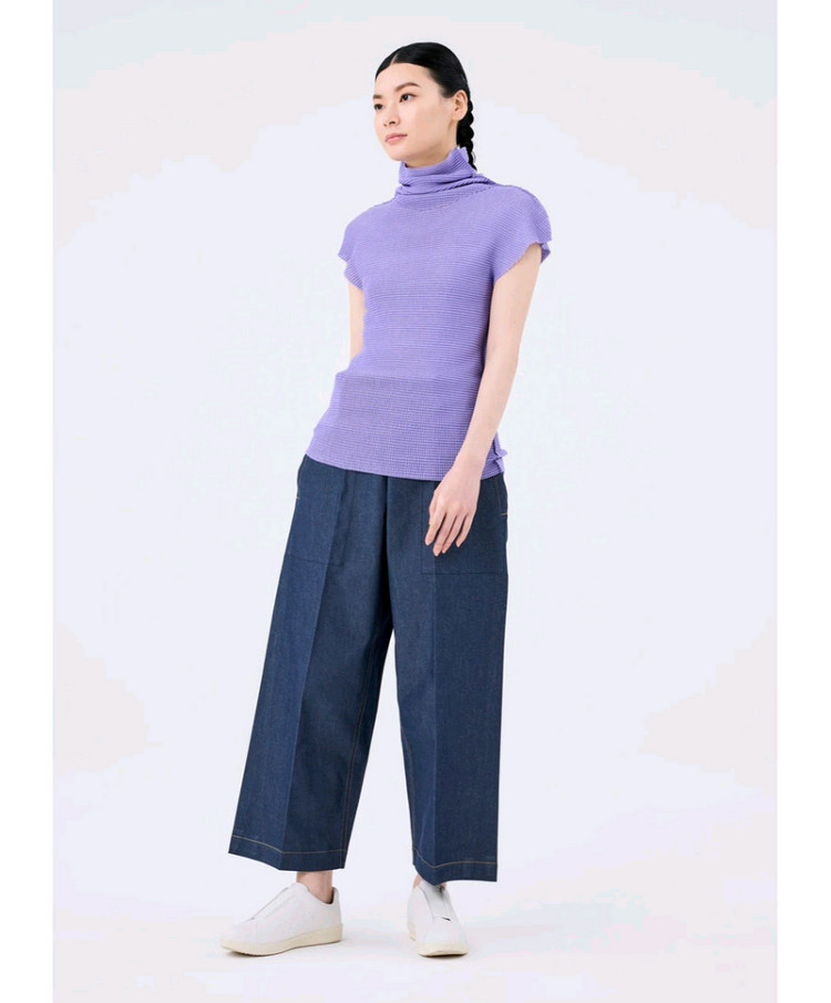 플리츠플리즈 me 이세이미야케 미 스트레치 니트 탑 ~--2