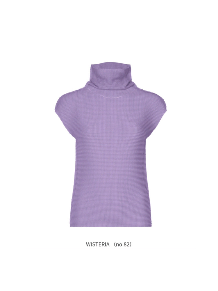 플리츠플리즈 me 이세이미야케 미 스트레치 니트 탑 ~--4