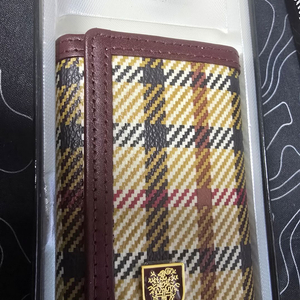 닥스 체크 패턴 카드지갑 키 홀더 새제품