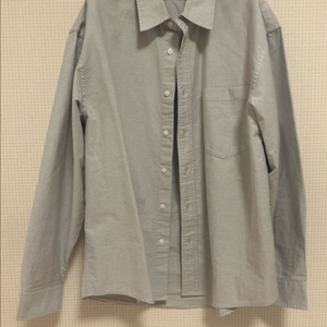 에잇세컨즈 옥스포드 오버핏 셔츠 - 라이트 그레이