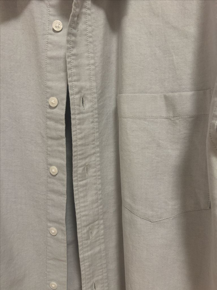 에잇세컨즈 옥스포드 오버핏 셔츠 - 라이트 그레이--2