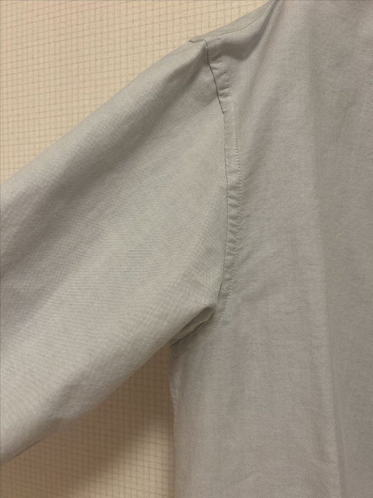 에잇세컨즈 옥스포드 오버핏 셔츠 - 라이트 그레이--3