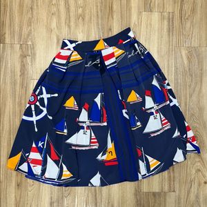 칼라거펠트 플리츠 롱 스커트 77 이미지