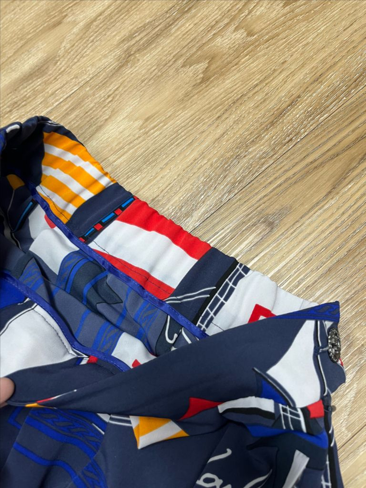 칼라거펠트 플리츠 롱 스커트 77 이미지