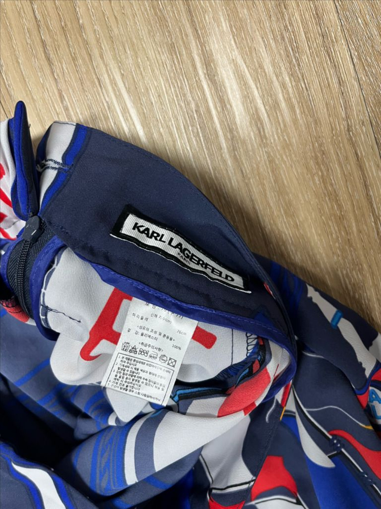 칼라거펠트 플리츠 롱 스커트 77 이미지