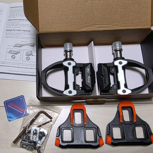 [새상품] 클릿 페달+클릿 세트 로드자전거 픽시 시마노 클릿 호환 클립