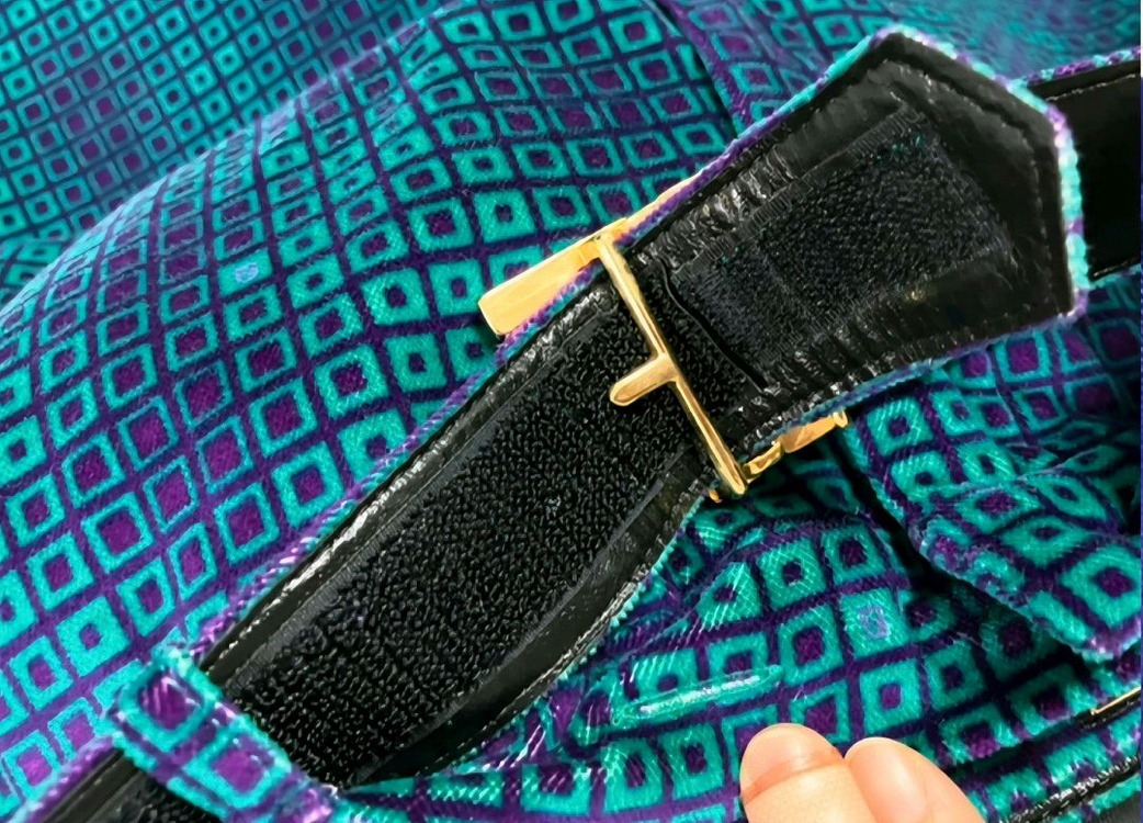 [FENDI] 벨티드 벨로아 스커트 (벨트포함)--6