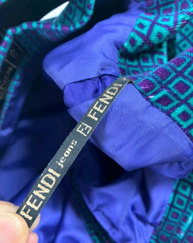 [FENDI] 벨티드 벨로아 스커트 (벨트포함)--8