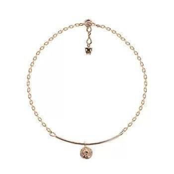 코인 바 골드 발찌 14K 핑크골드--1