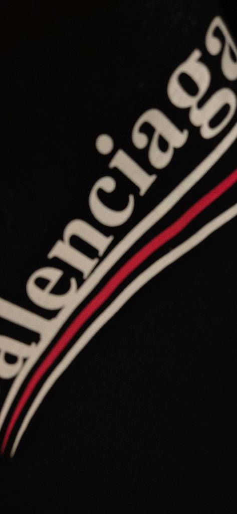 발렌시아가 정품 블랙 반팔--2