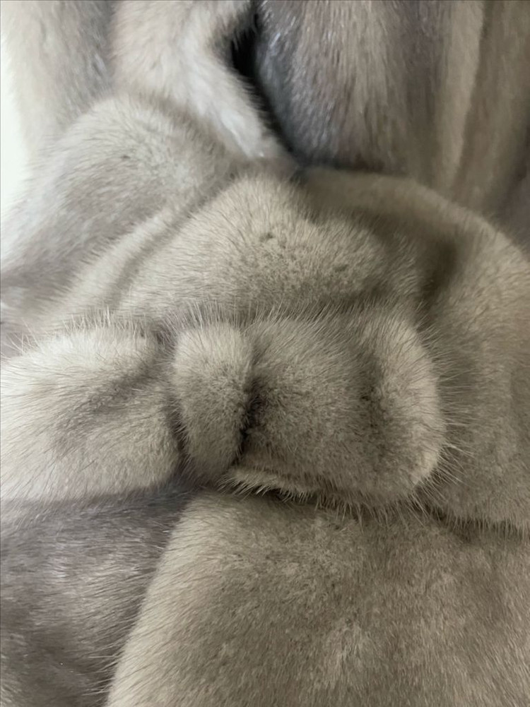 근화모피 밍크 코트 그레이--2