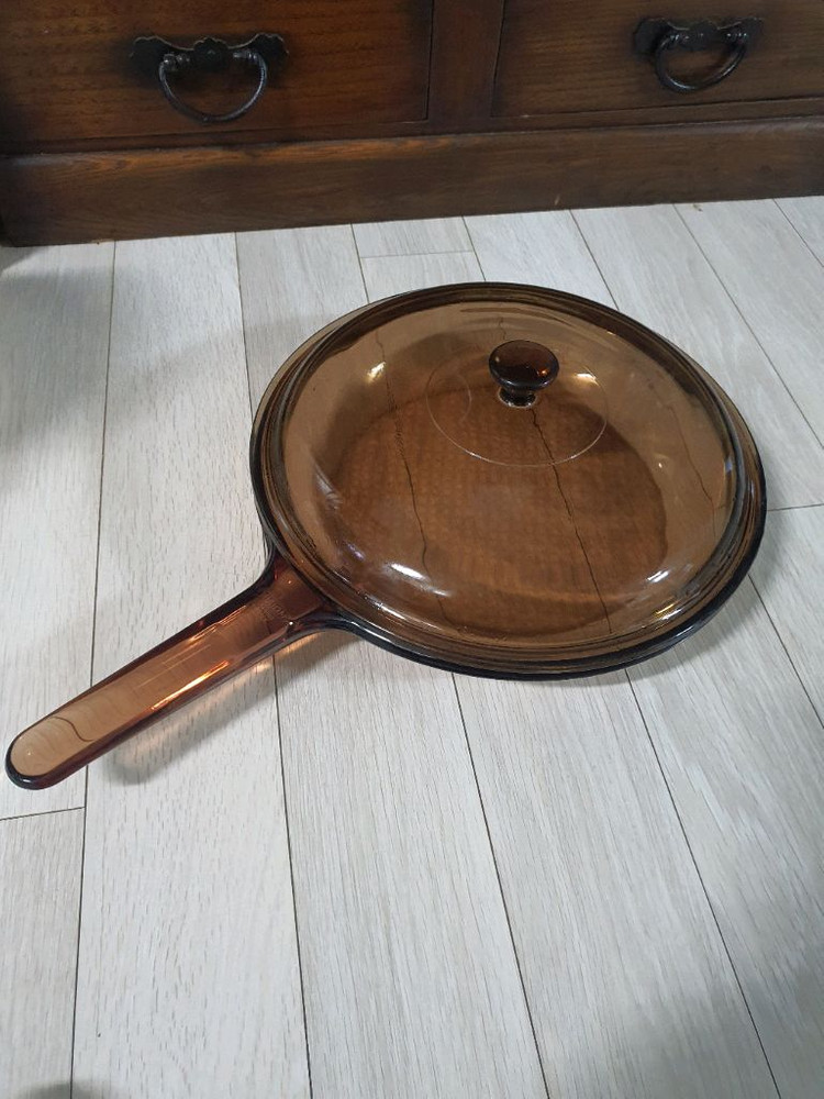 프랑스산 올드 코닝 글라스후라이팬--2