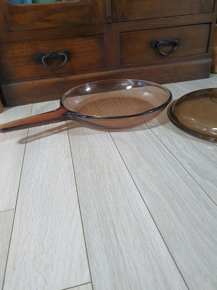 프랑스산 올드 코닝 글라스후라이팬--7