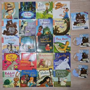 유명 유아 영어 원서 그림 동화책 ( cd 포함 ). 옥스포드 파닉스 연습용 전래 동화